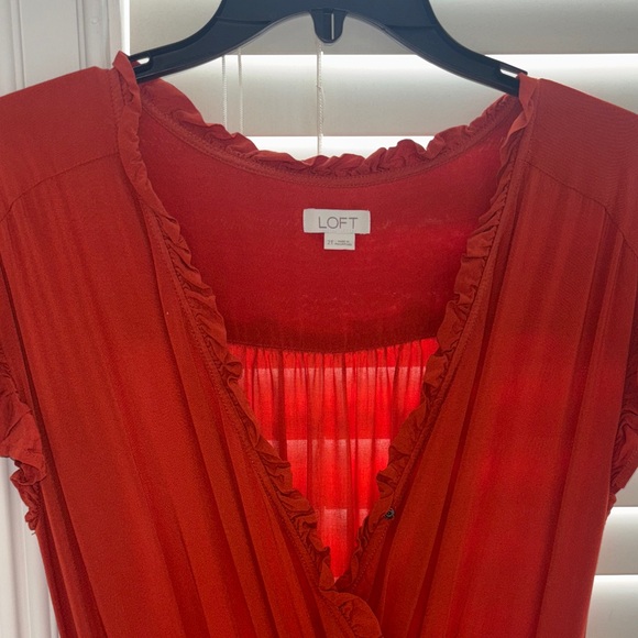 LOFT Deep Orange Women's Jumpsuit - Picture 1 of 4